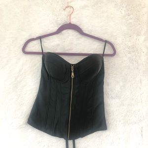 Leather corset